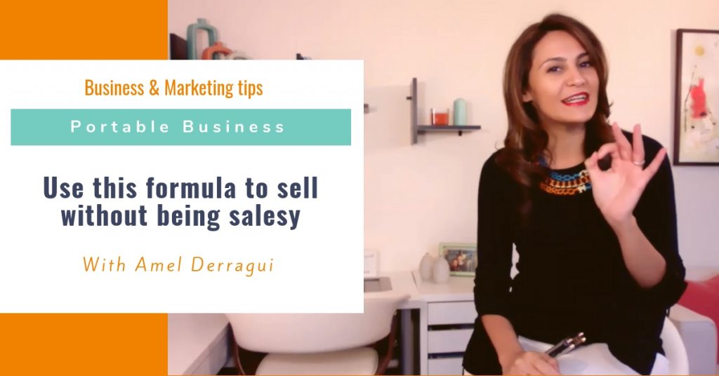 formula to sell without being salesy