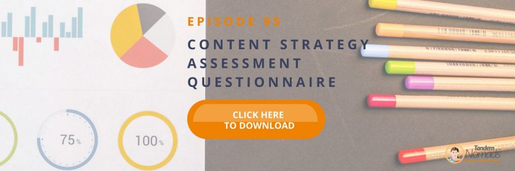 content strategy assessment questionnaire