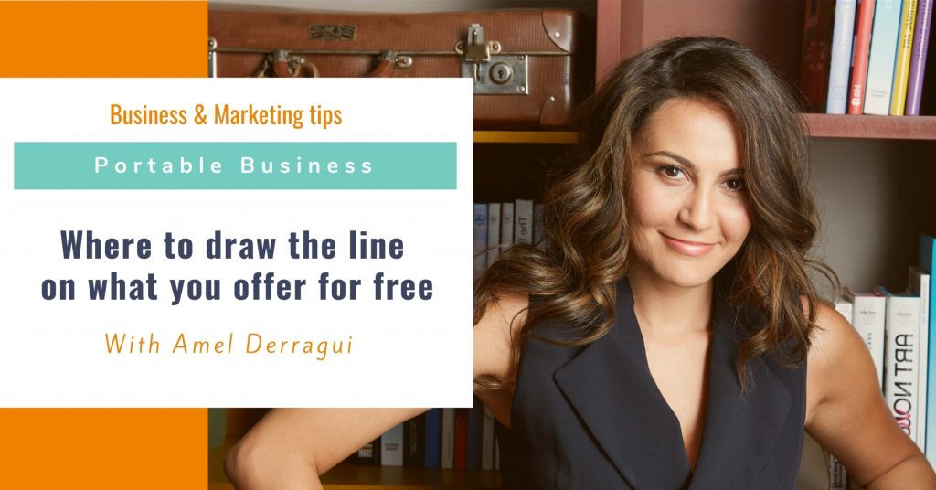 Where to draw the line on what you offer for free